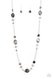Light-Scattering Luminosity - Black Necklace - Paparazzi Accessories Necklace Bedazzle Me Pretty Mobile Fashion Boutique