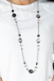Light-Scattering Luminosity - Black Necklace - Paparazzi Accessories Necklace Bedazzle Me Pretty Mobile Fashion Boutique