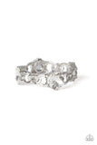 Light Up The Room - White Bracelet - Paparazzi Accessories Bracelet Bedazzle Me Pretty Mobile Fashion Boutique