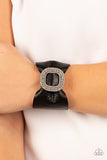 Lights, SELFIE, Action! - Black Bracelet - Paparazzi Accessories Bracelet Bedazzle Me Pretty Mobile Fashion Boutique