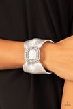 Lights, SELFIE, Action! - Silver Bracelet - Paparazzi Accessories Bracelet Bedazzle Me Pretty Mobile Fashion Boutique