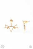 Like A Flash - Gold Earrings - Paparazzi Accessories Earrings Bedazzle Me Pretty Mobile Fashion Boutique
