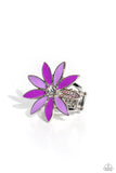 Lily Lei - Purple Ring - Paparazzi Accessories Ring Bedazzle Me Pretty Mobile Fashion Boutique