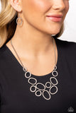Limelight Lead - White Necklace - Paparazzi Accessories Necklace Bedazzle Me Pretty Mobile Fashion Boutique