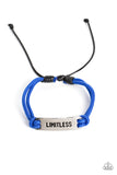Limitless Layover - Blue Bracelet - Paparazzi Accessories Bracelet Bedazzle Me Pretty Mobile Fashion Boutique