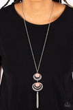 Limitless Luster - Orange Necklace - Paparazzi Accessories Necklace Bedazzle Me Pretty Mobile Fashion Boutique