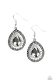 Limo Service - Silver Earrings - Paparazzi Accessories Earrings Bedazzle Me Pretty Mobile Fashion Boutique