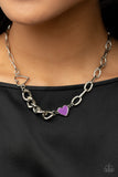 Little Charmer - Purple Necklace - Paparazzi Accessories Necklace Bedazzle Me Pretty Mobile Fashion Boutique