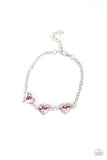 Little Heartbreaker - Pink Bracelet - Paparazzi Accessories Bracelet Bedazzle Me Pretty Mobile Fashion Boutique