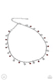 Little Lady Liberty - Red Necklace - Paparazzi Accessories Necklace Bedazzle Me Pretty Mobile Fashion Boutique