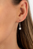 Little Lady Liberty - White Necklace - Paparazzi Accessories Necklace Bedazzle Me Pretty Mobile Fashion Boutique