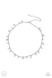 Little Lady Liberty - White Necklace - Paparazzi Accessories Necklace Bedazzle Me Pretty Mobile Fashion Boutique