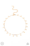 Little Miss Americana - Gold Necklace - Paparazzi Accessories Necklace Bedazzle Me Pretty Mobile Fashion Boutique