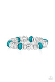 Live Life To The COLOR-fullest - Blue Bracelet - Paparazzi Accessories Bracelet Bedazzle Me Pretty Mobile Fashion Boutique