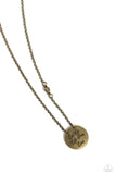 Live The Life You Love - Brass Necklace - Paparazzi Accessories Necklace Bedazzle Me Pretty Mobile Fashion Boutique