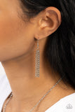 Live The Life You Love - Silver Necklace - Paparazzi Accessories Necklace Bedazzle Me Pretty Mobile Fashion Boutique