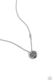 Live The Life You Love - Silver Necklace - Paparazzi Accessories Necklace Bedazzle Me Pretty Mobile Fashion Boutique