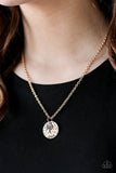 Live TREELY - Gold Necklace - Paparazzi Accessories Necklace Bedazzle Me Pretty Mobile Fashion Boutique