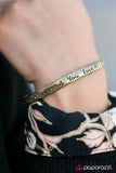 Live What You Love - Brass Bracelet - Paparazzi Accessories Bracelet Bedazzle Me Pretty Mobile Fashion Boutique
