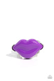 Lively Lips - Purple Ring - Paparazzi Accessories Ring Bedazzle Me Pretty Mobile Fashion Boutique