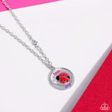 Lively Love Bug - Pink Necklace - Paparazzi Accessories Necklace Bedazzle Me Pretty Mobile Fashion Boutique