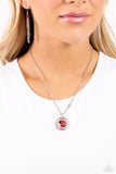 Lively Love Bug - Pink Necklace - Paparazzi Accessories Necklace Bedazzle Me Pretty Mobile Fashion Boutique