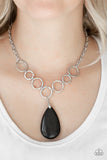 Livin On A PRAIRIE - Black Necklace - Paparazzi Accessories Necklace Bedazzle Me Pretty Mobile Fashion Boutique