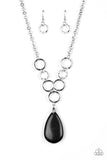 Livin On A PRAIRIE - Black Necklace - Paparazzi Accessories Necklace Bedazzle Me Pretty Mobile Fashion Boutique