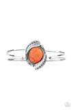 Living Off The BANDLANDS - Orange Bracelet - Paparazzi Accessories Bracelet Bedazzle Me Pretty Mobile Fashion Boutique