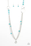 Local Charm - Blue Lanyard - Paparazzi Accessories Lanyard Bedazzle Me Pretty Mobile Fashion Boutique