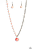 Local Legend - Orange Necklace - Paparazzi Accessories Necklace Bedazzle Me Pretty Mobile Fashion Boutique