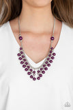 Location, Location, Location! - Purple Necklace - Paparazzi Accessories Necklace Bedazzle Me Pretty Mobile Fashion Boutique