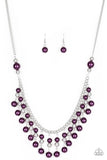 Location, Location, Location! - Purple Necklace - Paparazzi Accessories Necklace Bedazzle Me Pretty Mobile Fashion Boutique