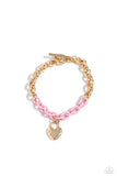 Locked and Loved - Pink Bracelet - Paparazzi Accessories Bracelet Bedazzle Me Pretty Mobile Fashion Boutique