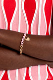 Locked and Loved - Pink Bracelet - Paparazzi Accessories Bracelet Bedazzle Me Pretty Mobile Fashion Boutique