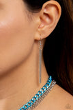 Locked Labor - Blue Necklace - Paparazzi Accessories Necklace Bedazzle Me Pretty Mobile Fashion Boutique