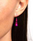 Locket Leisure - Pink Necklace - Paparazzi Accessories Necklace Bedazzle Me Pretty Mobile Fashion Boutique