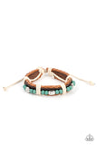 Lodge Luxe - Blue Bracelet - Paparazzi Accessories Bracelet Bedazzle Me Pretty Mobile Fashion Boutique