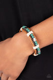 Lodge Luxe - Blue Bracelet - Paparazzi Accessories Bracelet Bedazzle Me Pretty Mobile Fashion Boutique