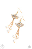 London Season Lure - Gold Earrings - Paparazzi Accessories Earrings Bedazzle Me Pretty Mobile Fashion Boutique