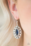 Long May She Reign - Blue Earrings - Paparazzi Accessories Earrings Bedazzle Me Pretty Mobile Fashion Boutique