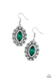 Long May She Reign - Green Earrings - Paparazzi Accessories Earrings Bedazzle Me Pretty Mobile Fashion Boutique