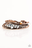 Long Road Home - Brown Bracelet - Paparazzi Accessories Bracelet Bedazzle Me Pretty Mobile Fashion Boutique