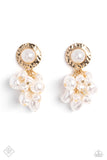 Long Time No SEA - Gold Post Earrings - Paparazzi Accessories Post Earrings Bedazzle Me Pretty Mobile Fashion Boutique
