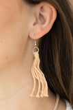 Look At MACRAME Now - Blue Necklace - Paparazzi Accessories Necklace Bedazzle Me Pretty Mobile Fashion Boutique