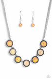 Looking for DOUBLE - Orange Necklace - Paparazzi Accessories Necklace Bedazzle Me Pretty Mobile Fashion Boutique