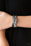 Looking For Trouble - Silver Bracelet - Paparazzi Accessories Bracelet Bedazzle Me Pretty Mobile Fashion Boutique