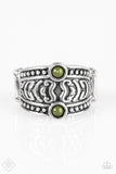 Lost In The Amazon - Green Ring - Paparazzi Accessories Ring Bedazzle Me Pretty Mobile Fashion Boutique