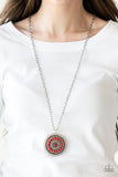 Lost SOL - Red Necklace - Paparazzi Accessories Necklace Bedazzle Me Pretty Mobile Fashion Boutique