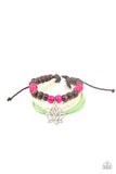 Lotus Beach - Pink Bracelet - Paparazzi Accessories Bracelet Bedazzle Me Pretty Mobile Fashion Boutique